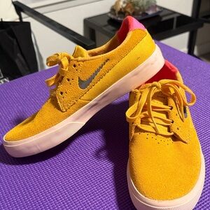 Nike SB Yellow and Pink Sneakers